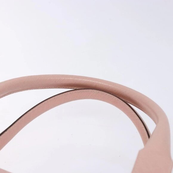 Salvatore Ferragamo Gancini Hand Bag Leather Pink Silver Auth 140343 - Picture 9 of 16